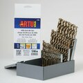Artu Drill Bit Set, Steel, High Speed, 29 pcs. 01905